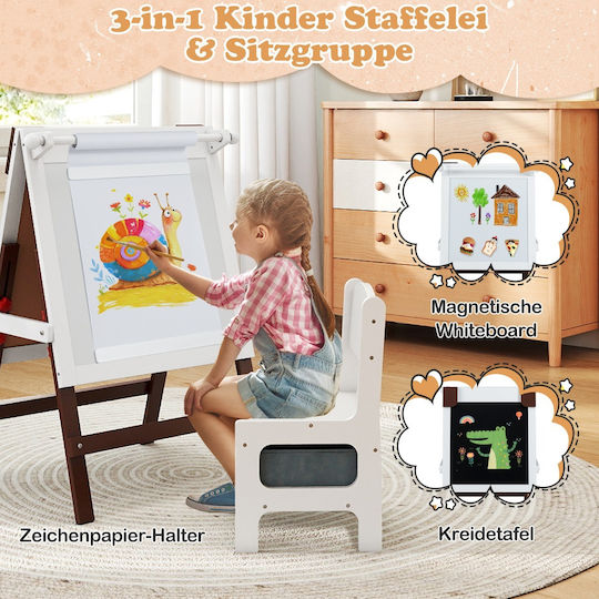 Costway Kids Blackboard / Magnetic Board