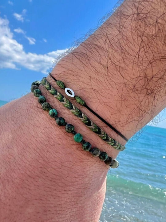 Βραχιόλι "boho Boho" Χακί