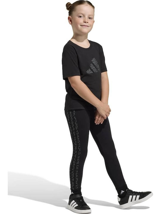 Kinder-Set mit Leggings Sommer 2Stück Black