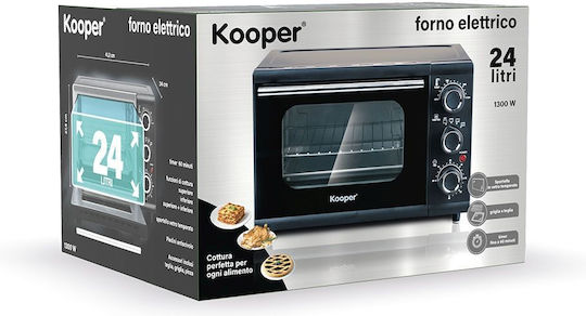 Kooper Cuptor electric 24lt Fara arzatoare Negru