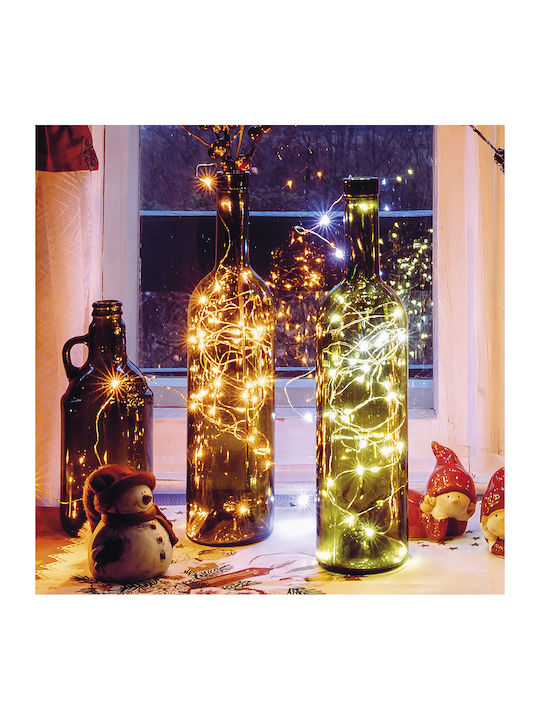 Lights LED 1m. Cold White Battery in String 1pcs