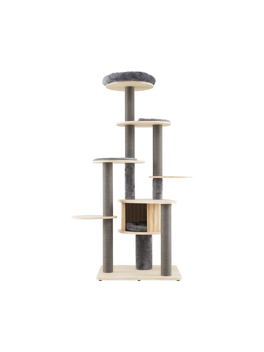 Costway Котешко драскало Полюси Сив 197x68x58см.