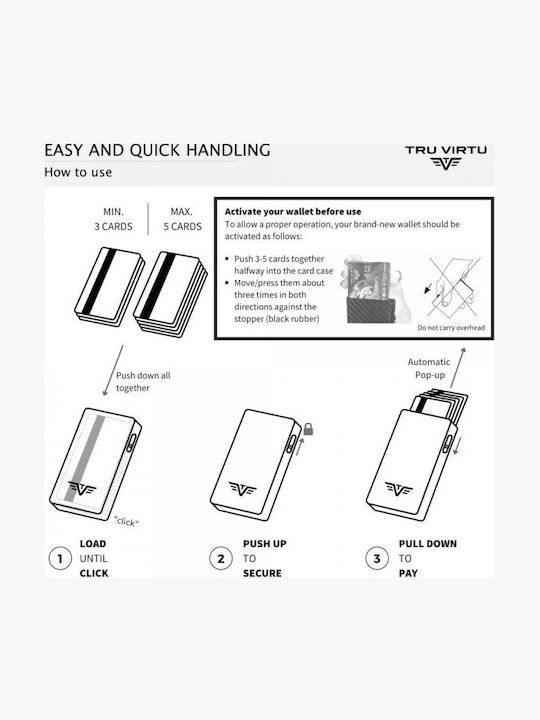 Edge Strap Herren Geldbörse Klassisch mit RFID Schwarz