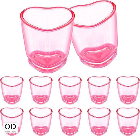 Pahare Pentru Shot Din Plastic Roz 45ml 6 Bucăți Pahare Pentru Shot Din Plastic Roz 45ml 6 Bucăți