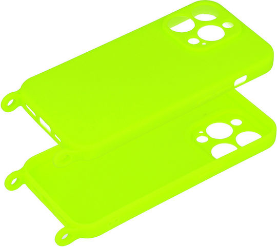 Umschlag Rückseite Silikon mit Band Mehrfarbig (iPhone 13 Pro)