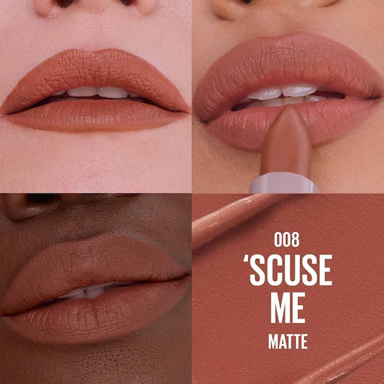 Maybelline Червило Мат 008 Scuse Me 3.4гр