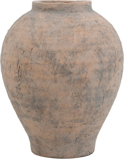 Artekko Βάζο Πήλινο Πορτοκαλί Φ24xΥ28cm