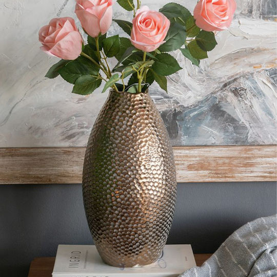 Artekko Decorative Vase Lidded Gold 18x18x32cm