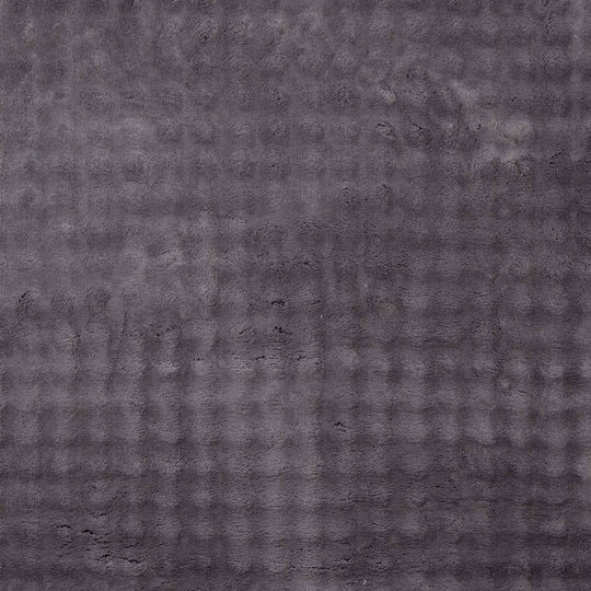 vidaXL Rutschfest Teppich Rechteckig Synthetisch,Polyester/Cotton/Leather Charcoal