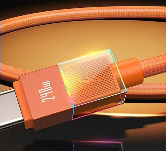 Usams USB 2.0 Kabel USB-C männlich - USB-C 240W PD Schwarz 1,2m SJ775USB01