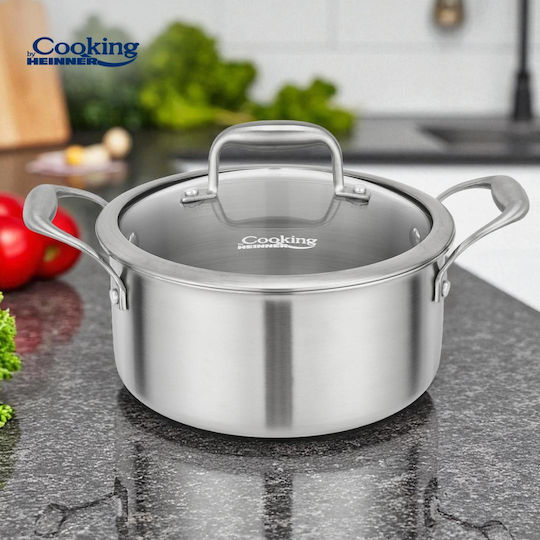 Heinner Atomic3 Deep Stainless Steel Pot 2.8L / 20cm
