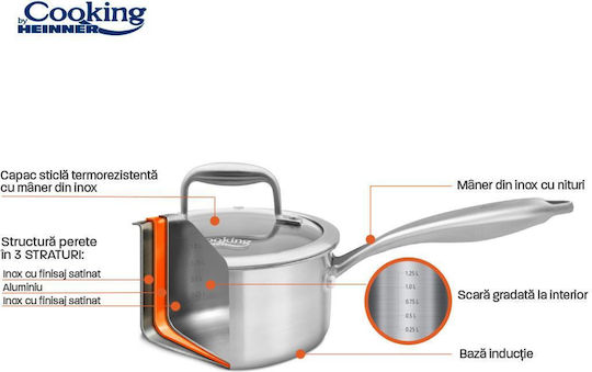 Heinner Atomic3 Milk Pot 1.6lt / 16cm