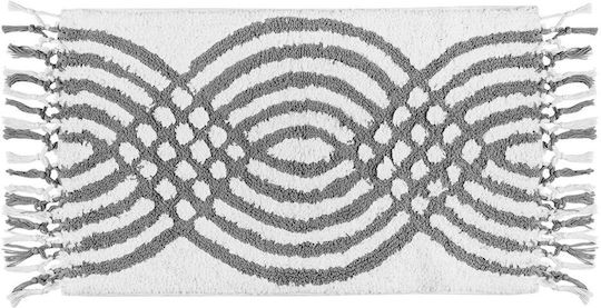 Beauty Home Non-Slip Cotton Bath Mat 3285-Siel-50x80 Light Blue 50x80 cm