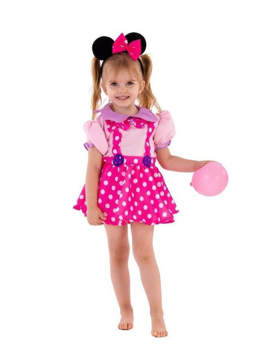 Αποκριάτικη Παιδική Στολή Pink Mouse