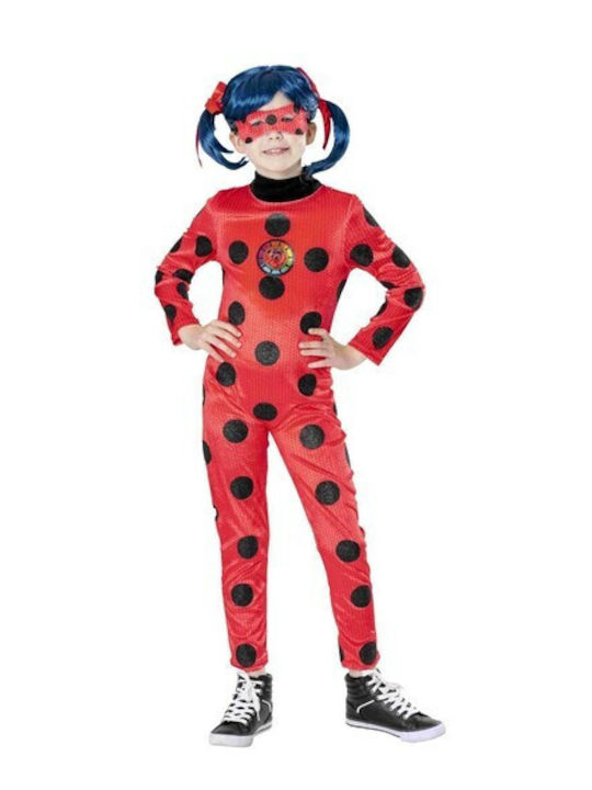 Costum de Carnaval pentru Copii Miraculous Buburuza Miraculous Ladybug Premium