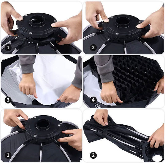 Ulanzi Las002 60cm Octagonal Softbox Mini Bowens Mount Grid