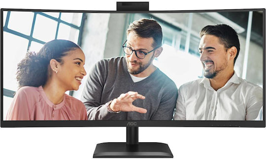 AOC CU34E4CW Ultrawide VA HDR Curved Monitor 34" QHD 3440x1440 with Response Time 4ms GTG