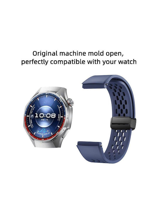 Magnetic Pliabil Negru Tip de Închidere Silicon Huawei Watch Gt 6 Pro Negru