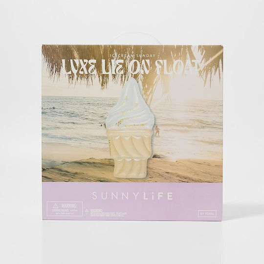 Sunnylife Παιδικό Φουσκωτό Στρώμα Θαλάσσης Λευκό