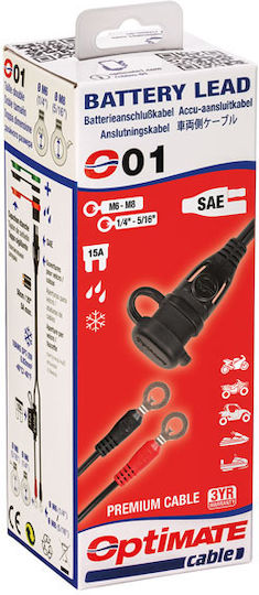 Tecmate Optimate Καλώδιο Φόρτισης Μπαταρίας Battery Charge Cable O-01