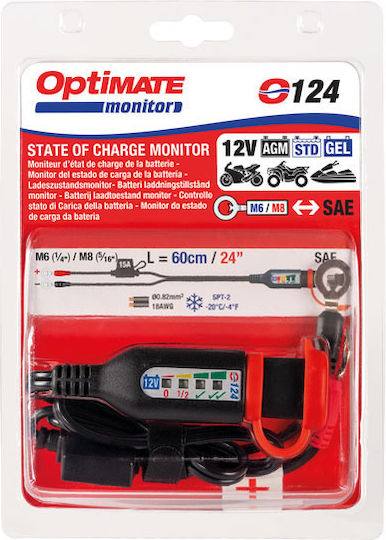 Tecmate Optimate Battery Charging Cable Monitor O-124 Cable