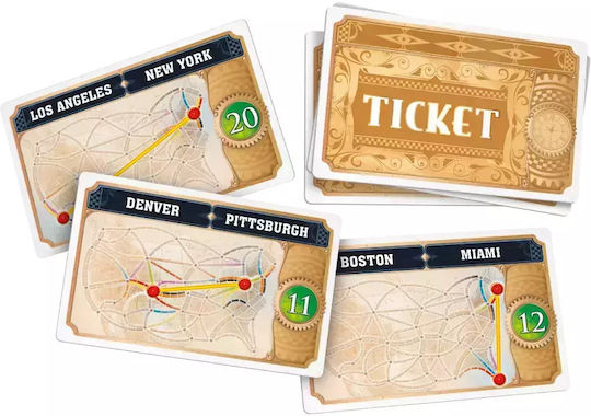 Board Game Ticket to Ride for 2-5 Players 8+ Years Old (PL) Rebel