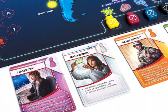 Board Game Pandemic for 2-4 Players 10+ Years Old (PL) Rebel