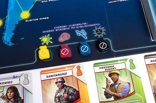 Board Game Pandemic for 2-4 Players 10+ Years Old (PL) Rebel