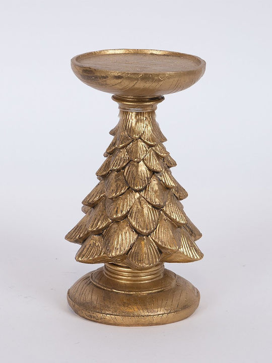 Eurolamp Eurolamp Christmas Candlestick Gold 12x8cm