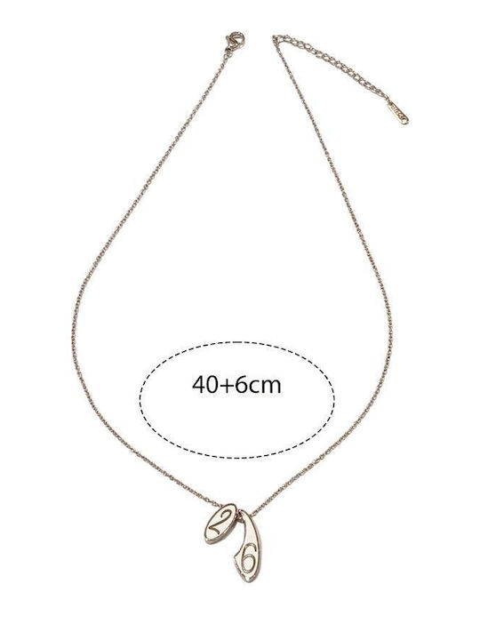Awear Necklace Talisman from Gold Plated Steel