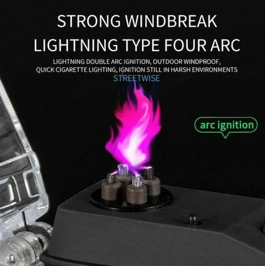 Roza Winddichtes Elektrisches Feuerzeug Plasma Typ