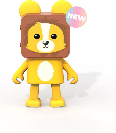 Mob Dancing Animals Lion DA-22-03 Ηχείο Bluetooth 3W με Διάρκεια Μπαταρίας έως 4 ώρες Κίτρινο