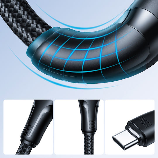 Joyroom USB 2.0 Cable USB-C male - USB-C 60W PD Μαύρο 0.25m USB-C 0.25m black