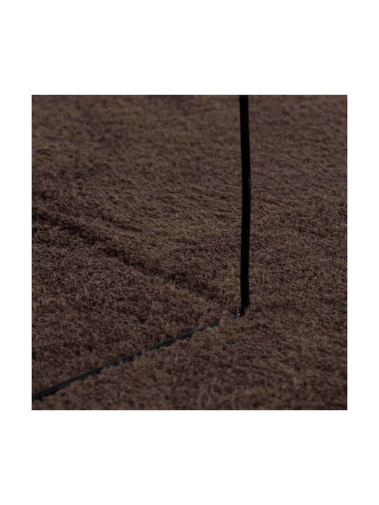 vidaXL Huarte Anti-slip Rug Round Brown