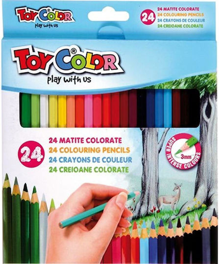 Toy Color Farbstift-Set 3mm 24Stück Packung von 1 Verpackungen