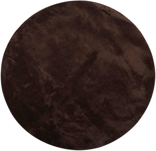 vidaXL Huarte Anti-slip Rug Round Brown