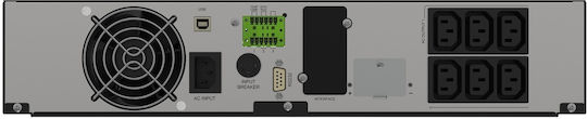 Legrand DAKER UPS On-Line 3000VA 3000W με 6 IEC Πρίζες