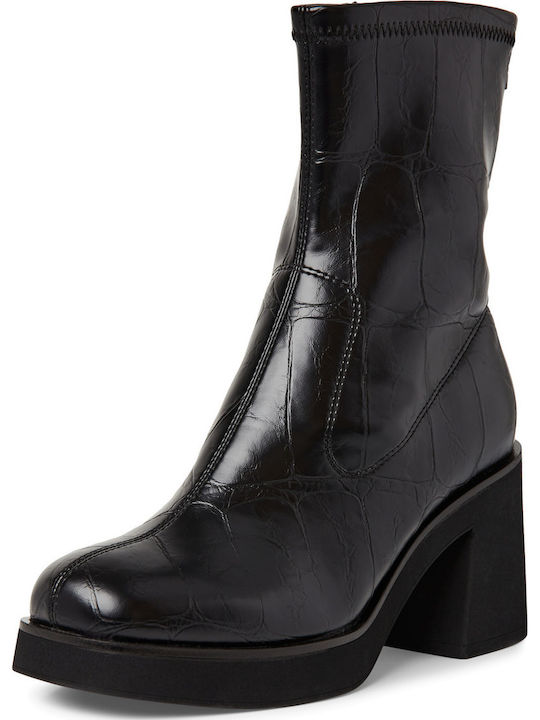 Women's Ankle Boots with High Heel Black