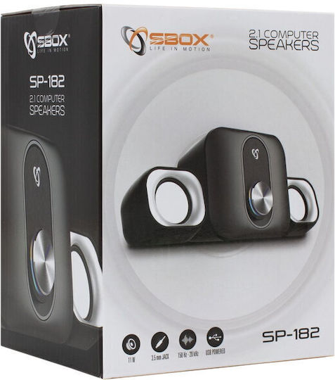 Sbox 2.1 Speakers 11W Black