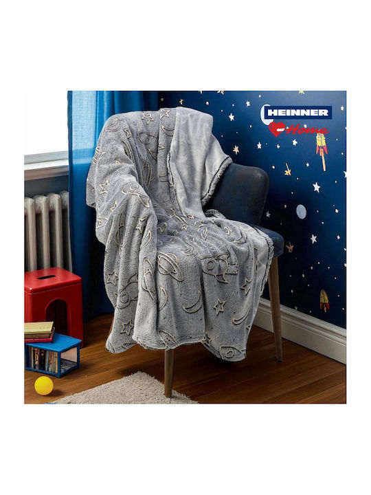 Heinner Κουβέρτα Fleece Διπλή 200x220εκ. Space