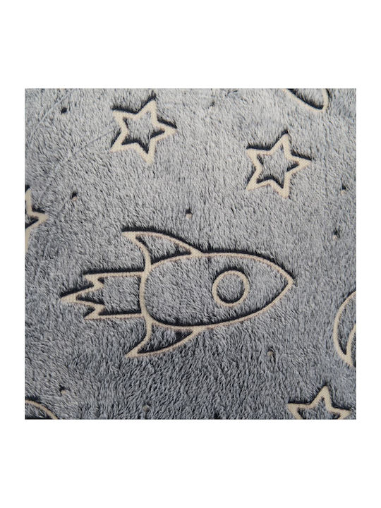 Heinner Κουβέρτα Fleece Διπλή 200x220εκ. Space