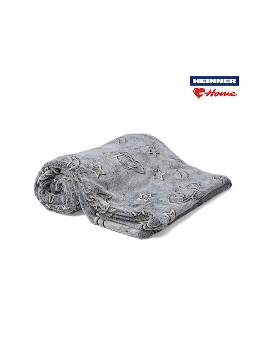 Heinner Κουβέρτα Fleece Διπλή 200x220εκ. Space