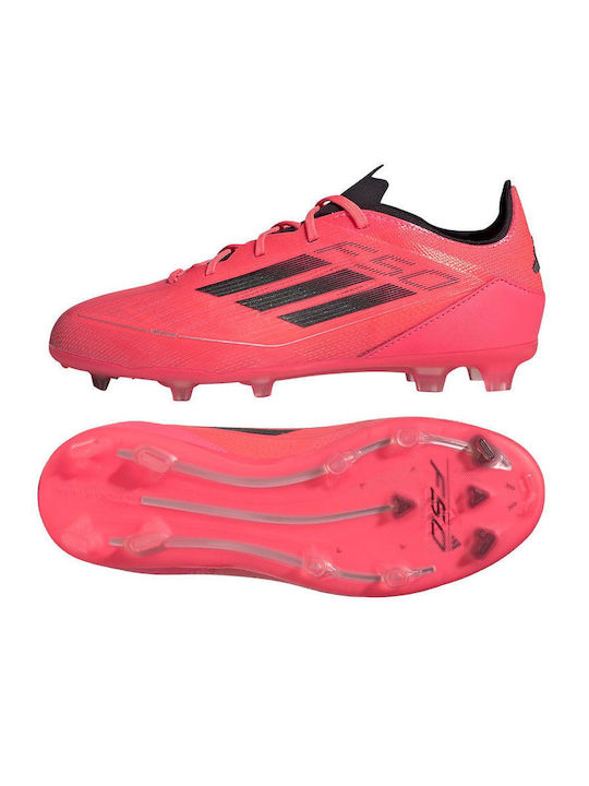F50 Pro FG Kids Molded Soccer Shoes Turbo / Aurora Black / Platinum Metallic