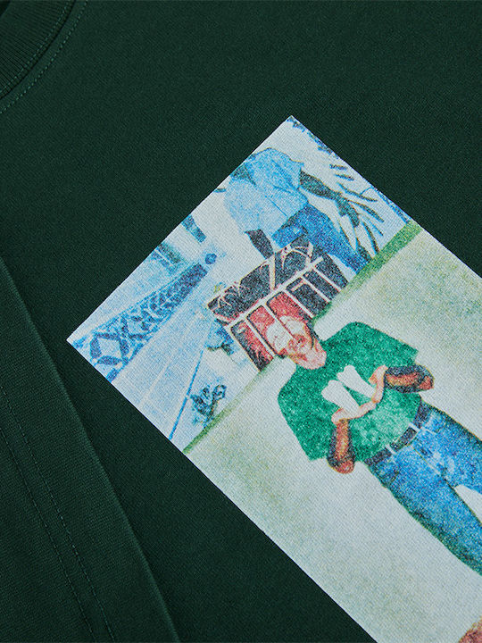 T-shirt Dark Green Blue