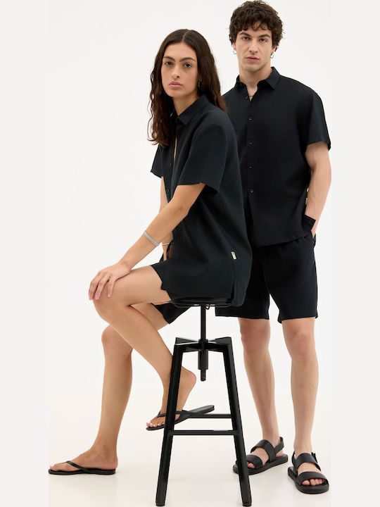 Cu mânecă scurtă In Cămașă Black