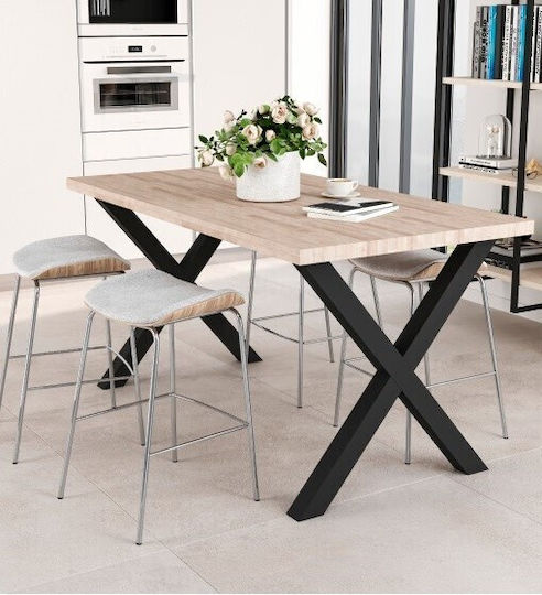 Finetto Metal Furniture Leg with Regulator Suitable for Table / Coffee Table White