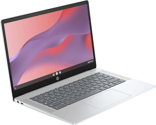 HP 14a-nf0131wm 14" 120Hz (Celeron Dual Core-N200/4GB/128GB SSD/Chrome OS) Glacier Silver (US Keyboard)