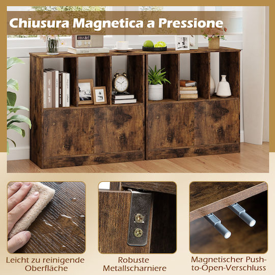 Brown Bookcase 70x30x70cm