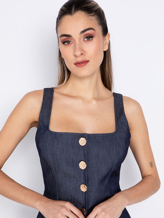 Denim Γυναικείο Γιλέκο