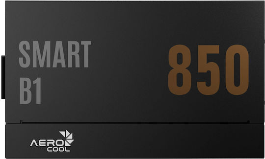Aerocool Smart B1 850W Μαύρο Τροφοδοτικό Υπολογιστή Full Wired 80 Plus Bronze